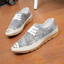 New spring and summer 2015 men s casual shoes breathable men shoes canvas flats loafer sneaker