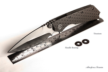 Free Shipping Microtech Wild Boar DOC D2 Blade Titanium Handle Marfione Custom Flipper Knife Strike CF Camping Knives