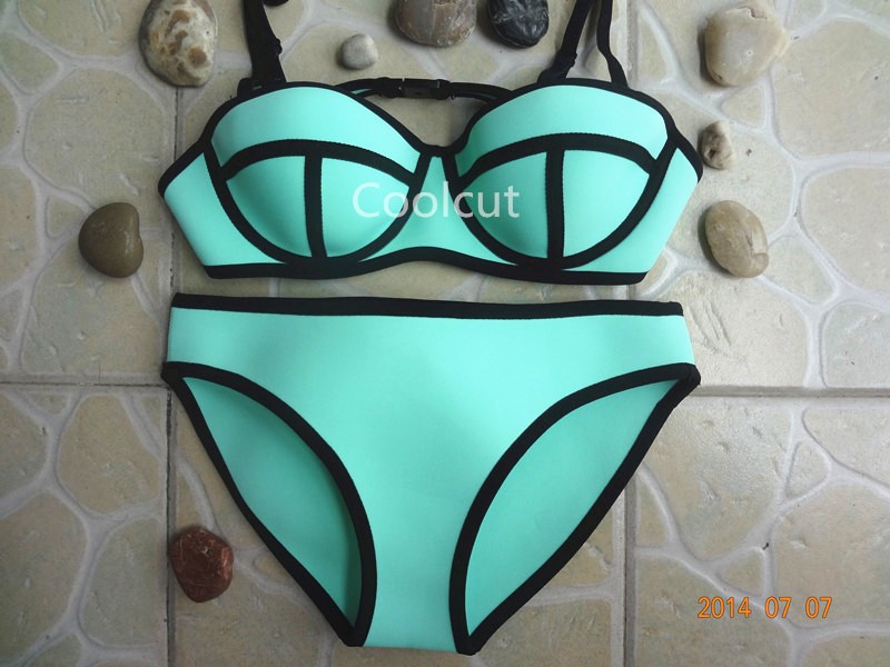 Regino 2015 Summer New Hot Sale Women Swimwears Triangle Neoprene Bikinis S...