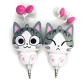 Cute Kawaii Cat Bear Panda Cartoon Retractable Earphone for IPhone 5 5s 6 6s 7 plus