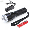 Zoomable T6 LED Flashlight 3800LM Focus T6 LED Torch 5 Modes Aluminum Alloy Flashlight Lanternas Torch