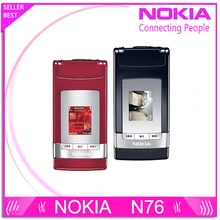 N76 Original Nokia N76 Bluetooth JAVA 2MP Unlocked Mobile Phone Support Russian keyboard Free Shipping