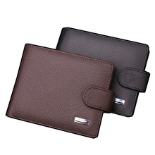 2015 New 100% Genuine Leather Wallet, High quality fashion hasp purse men, Wholesale Leather men Wallets, Free Shipping