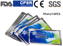 14PCS/7Pairs Advanced Teeth Whitening Strips Gel 7 Upper and 7 Lower Strips for One Week Teeth Whitening Bleaching