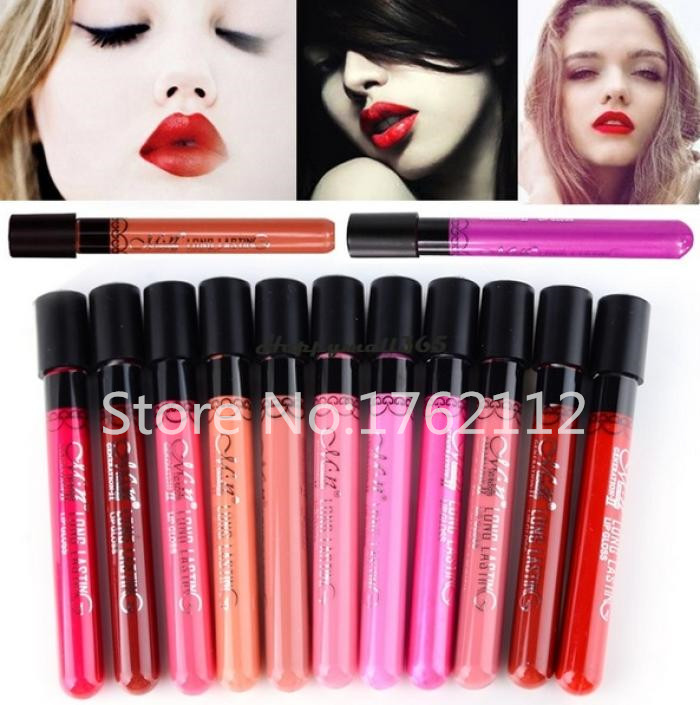 Women Ladies Arrival 2015 Waterproof Elegant Color Lipstick Matte Smooth Lip Stick Lipgloss Long Lasting Sweet Girl Lip Makeup