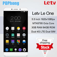 Letv One X600 Le 1 Octa Core 64GB 5.5 inch Helio X10 MTK6795 Android 5.0 Dual SIM Mobile Phone 3GB RAM 13MP