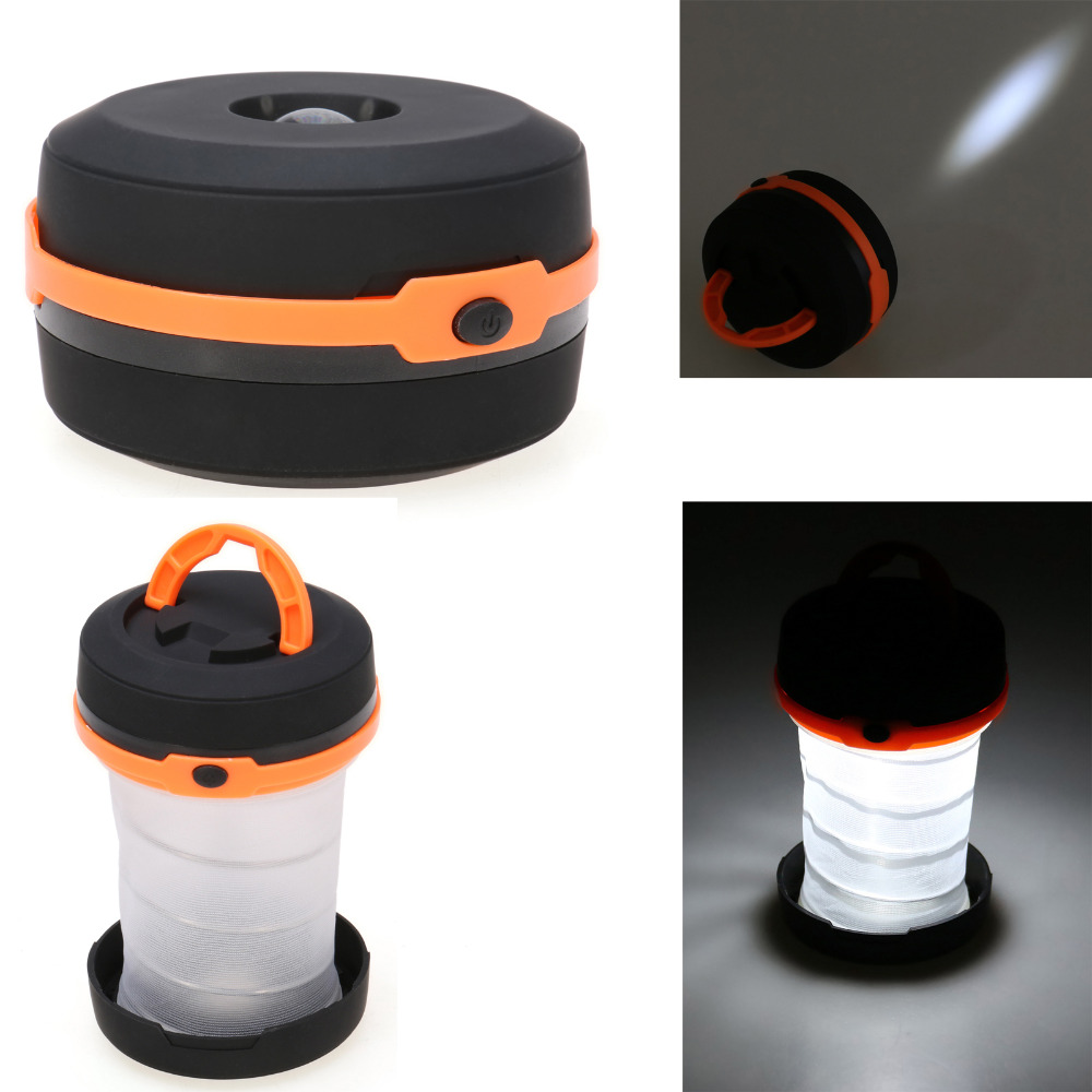 Creative Pop-Up LED Flashlight Outdoor Camping Lamp Mini Collapsible Travel Lantern Light Torch Flashlight Hanging LED Light