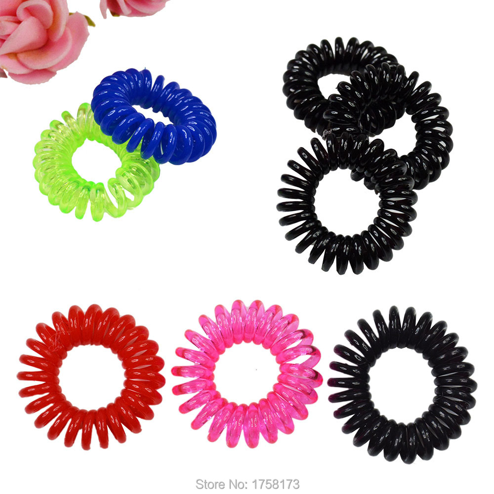 Crystal Telephone Line Elasticity Rubber Hair Band Tie Hair Accessory Fashion Women Headwears Drop Shipping
