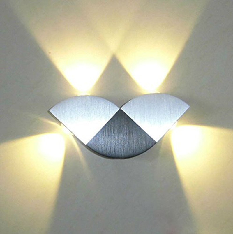 Modern High Power 4W Butterfly LED Wall Sconce Light Up/Down Led wall lamp Fixture Lamp Wall-Mounted Indoor Decoration Light