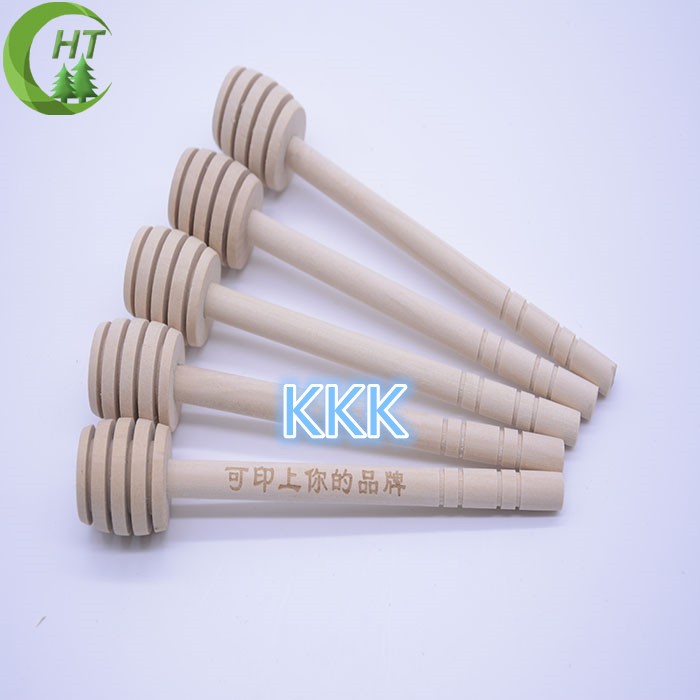 Mini Wooden Honey Stick Wood Honey Spoon Stir Bar for Honey Jar Supplies Eco-Friendly Long Handle Mixing Stick Dipper 50PCS (6)