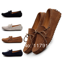 new 2014 genuine leather Driving Shoe Male breathable fashion casual boat shoes men single loafers men shoes 433