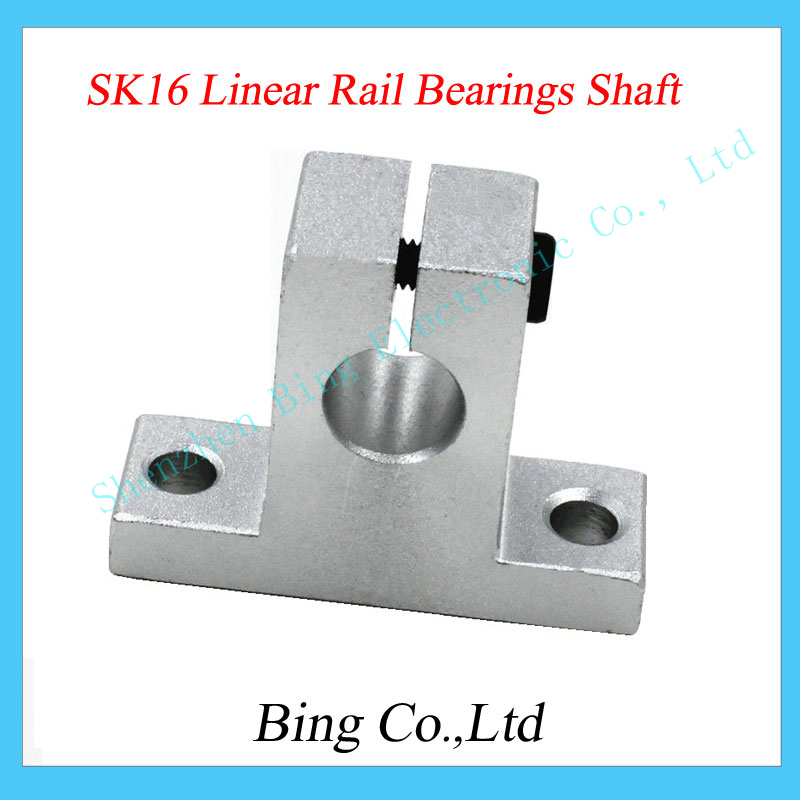 4pcs lot 3D printer parts SK16 16mm linear rail Bearings Shaft Guide Support XYZ Table CNC