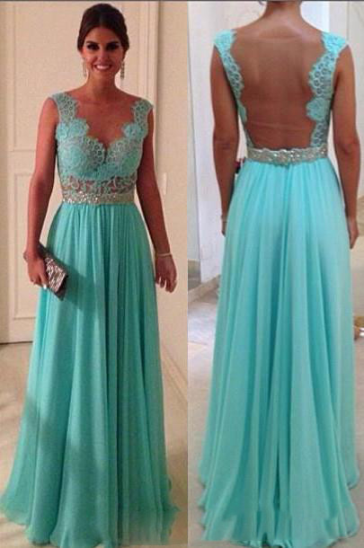 vestidos elegantes de noche largos escotados