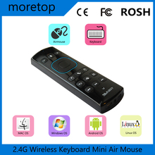 Measy GP830 2.4G Air Mouse Mini Wireless Qwery Keyboard Remote Control Gyro for Smart TV Intel Box MX M8S Android TV Box