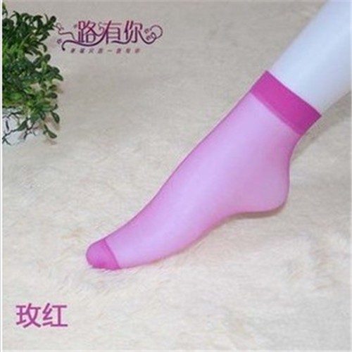 Sky-Blue-Hot-selling-crystal-candy-color-socks-sock-ultra-thin-full-transparent-female-short-wire-socks-invisible