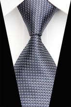NT0437 Gray Checks Plaids Ties 2014 New Arrival Gentlemen Neckties Jacquard Woven Classic Silk Polyester Man