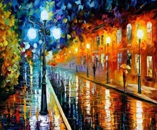 Make Your Own DIY Diamond Painting Street Full Drill Diamond Mosaic Rhinestone EmbroiderI Cross Stitch Abstract Oil Resin Crafts