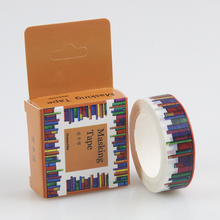 1 Pc / Pack Size 15 Mm*10m Diy Library Washi Tapes / Masking Tape / Decorative Adhesive Tapes / School Supplies