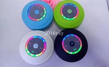 30 PCS /Lot Wireless Bluetooth Waterproof Shower Speaker with Suction Cup