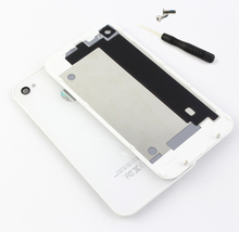 Free shipping OEM Battery Cover For iPhone4 4S Back Cover Door Rear Panel Plate Glass Housing