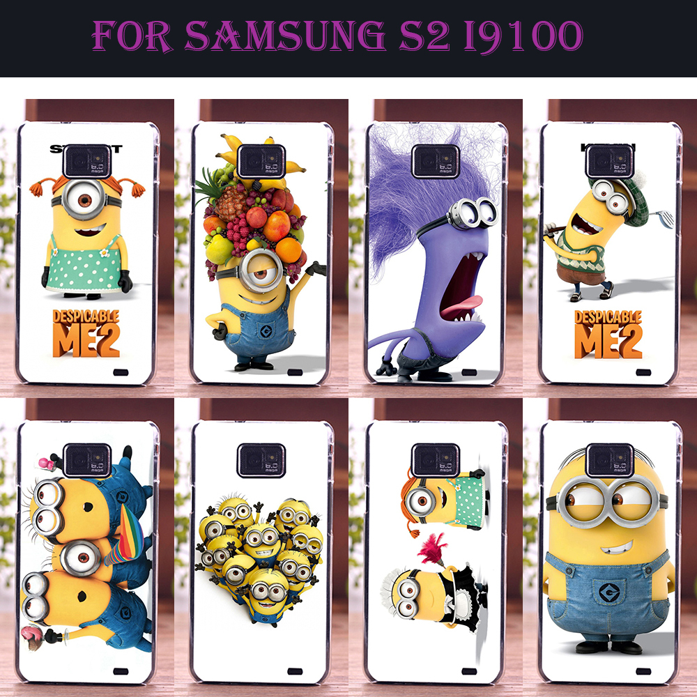 Mobile Phone Case For Samsung Galaxy S2 DIY Color Paint Protective Cellphone Back Cover Despicable Me