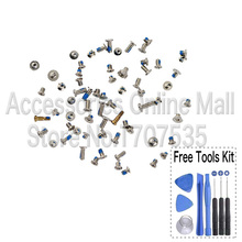 Full Screw Set With 2 pcs Gold Bottom Screws For iPhone 6 4.7 inch Free Tools Replacement Parts