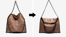 Solid Scrub Foldable Chain PU Handbag Shoulder Bags Multicolor Wild High End Women Leather Handbags Channel