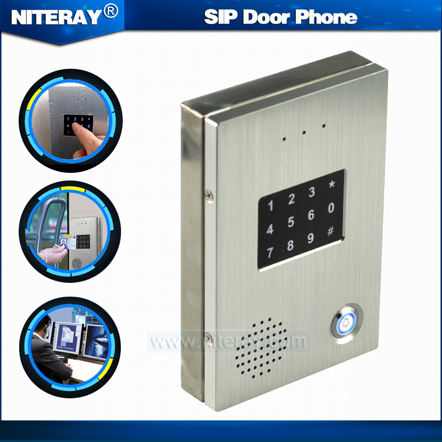 TCP IP Door Access Control SIP Door Bell VoIP Door Phone Audio Intercom System Support PBX