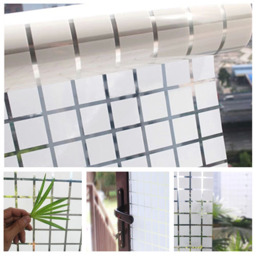 Stained Gl Window Film Decorative And Privacy Fashion Check Window Film Privacy Door Gl Tint Self Adhesive Home Decorative