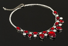 2016 TOP Pendants Necklace For Women Exquisite Rhinestone Pendant Necklace Fashion Collar Necklace Jewelry red carpet