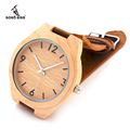 BOBO BIRD Wood Wristwatch with Genuine Leather Strap Luxury Watch for Men Japan Move Quartz Watch