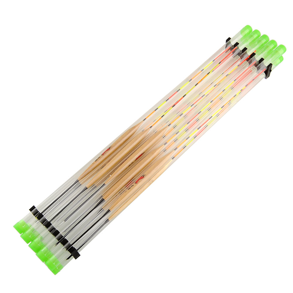 Hot Brand New High Quality 10pcs lots Wood Vertical Fishing Fish Float Floating Tackle Tools for