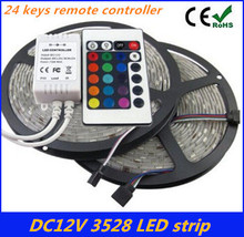 Kitop 3528 SMD No-Waterproof LED Strip Light DC 12v  5 meters 60led/m LED Flexible Light Strip with remote controller