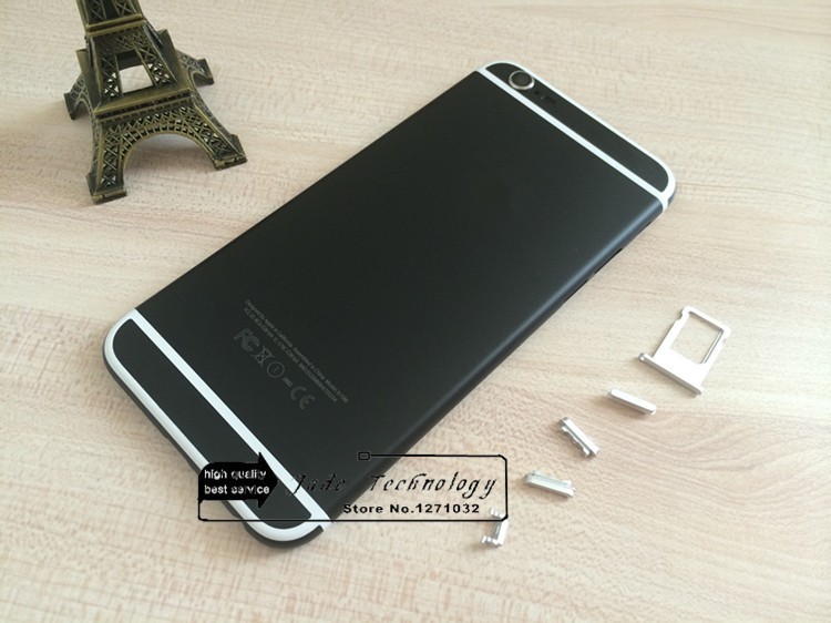 iphone 6 black houisng with white strip color 002