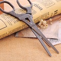 Creative Sewing Scissors Eiffel Tower Pattern Antique Classical Scissors Vintage Scissors Titanium Handicrafts Tawny 1PC