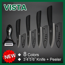 Ceramic Knife Set 3″ 4″ 5″ 6″ inch Paring Fruit Ceramic Knives with Peeler and Covers Kitchen Knives with Peeler high quality