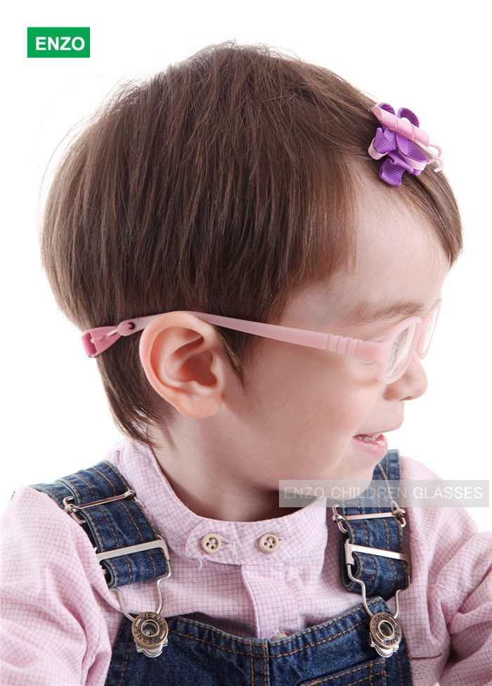 Boy Glasses Frame with Strap Size 43/16 Onepiece No Screw Safe