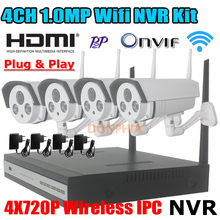 1 0 Megapixel 720P Wireless Outdoor IP Camera System Night vision 4Ch Security 960P NVR Wifi