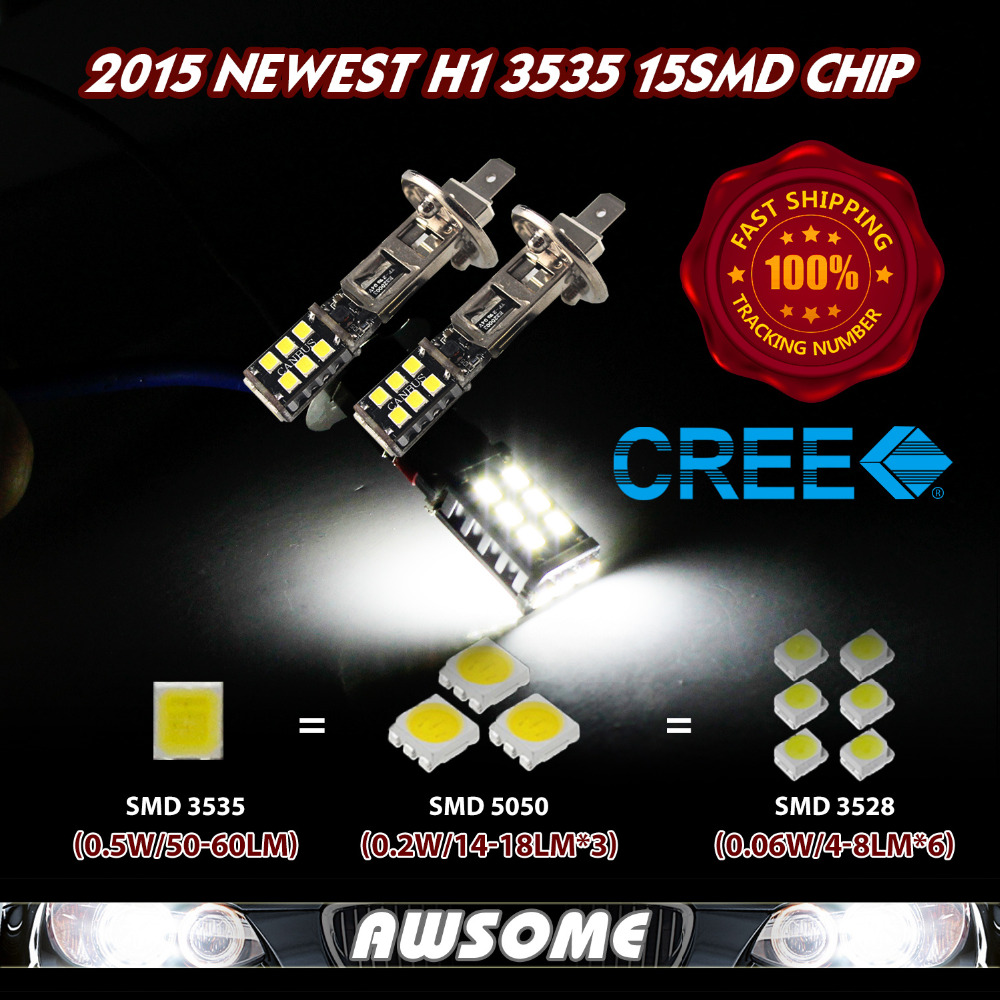 4x H1 15SMD   3535   Canbus      DRL   800LM   