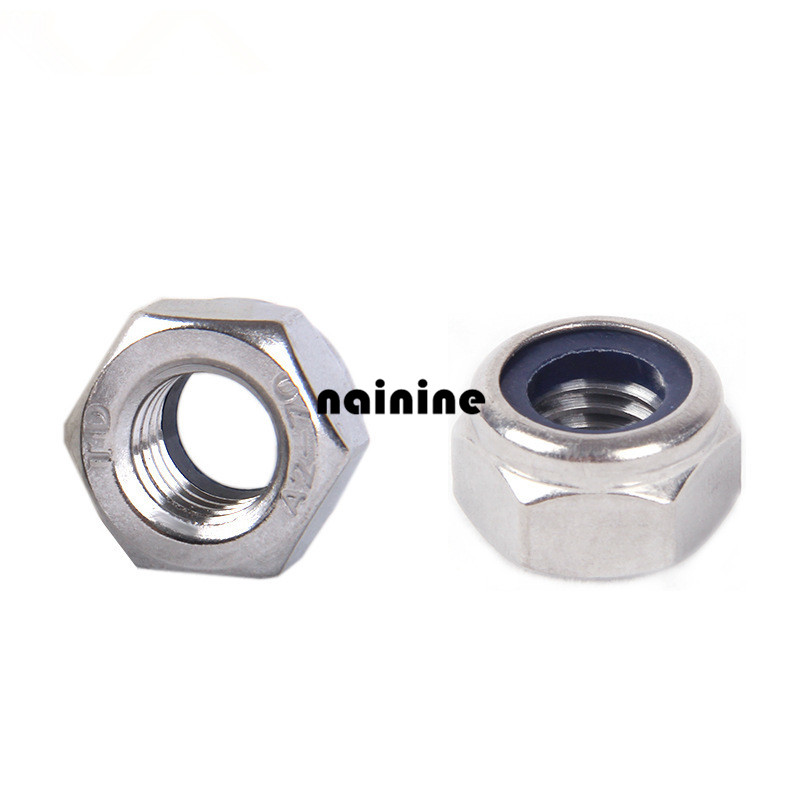 50pcs M3 DIN985 galvanized self locking nut / nylon lock / locknut slip