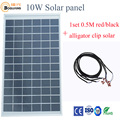 Solarparts 1x 10W polycrystalline solar panel module cell system 12V DIY kits for toys light led