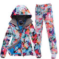 FREE SHIPPING waterproof 10K 2016 women ski suit ladies insulation skiwear set snowboard jacket and pants