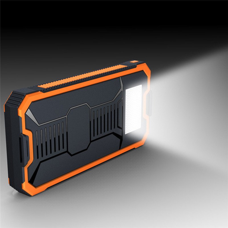 10000Mah Waterproof Solar Charger 2 Ports Power Bank Bateria Externa Portable Charger For Xioami Samsung With LED Light For SOS 10000Mah Waterproof Solar Charger 2 Ports Power Bank Bateria Externa Portable Charger For Xioami Samsung With LED Light For SOS