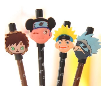 10 pcs/lot New Cute Cartoon Naruto Gel Pen Set  Stationery Creative Gift School Supplies Free shipping