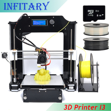 2016 Upgraded LCD 3D printer Reprap prusa i3 DIY kits Mainboard melzi marlin firmware with 2roll filament 8GB SD card for free