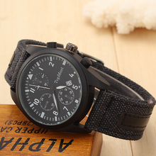 Hombre relojes militares impermeables, precisa calendario, 2016 relojes de moda, el nuevo reloj de la marca venta, cinturón de tela reloj militar