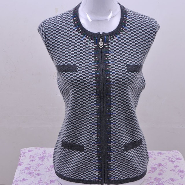 100% goat cashmere women zipper cardigans fashion spring autumn sweaters S-XXXL $95 free shipping