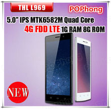 F In Stock Original Cell Phone THL L969 5 IPS MTK6582 Quad Core 4G LTE Mobile