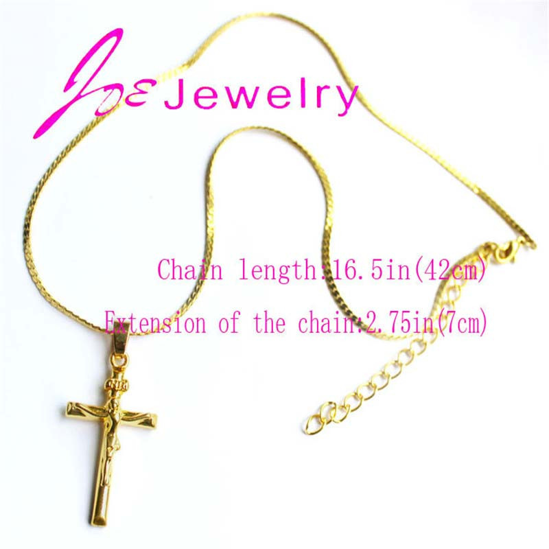 Gold-Jesus-Piece-Cross-Necklace-3
