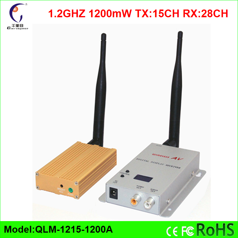 Buy 1.2GHz 1200mW 15CH FPV long range wireless audio
